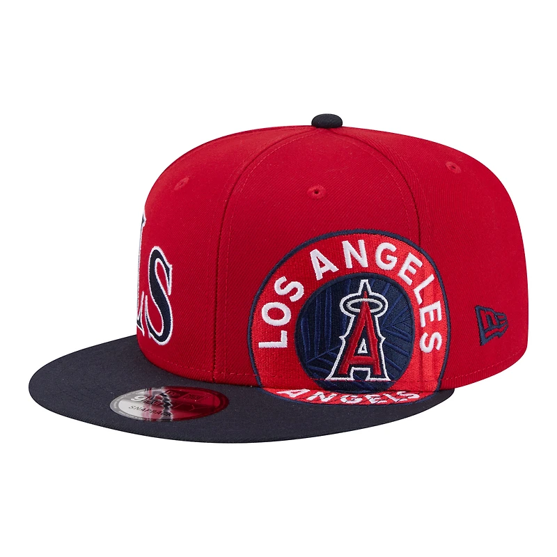 Casquette ajustable New Era rouge/marine Los Angeles Angels 9FIFTY pour homme