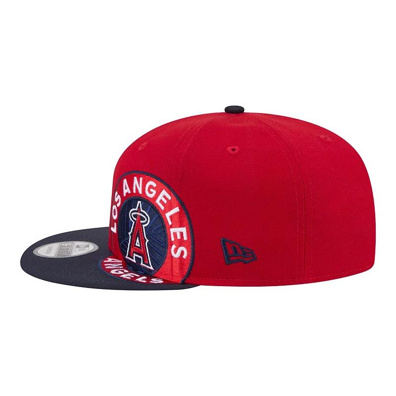 Casquette ajustable New Era rouge/marine Los Angeles Angels 9FIFTY pour homme
