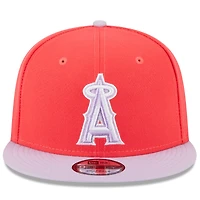 Men's New Era Red/Purple Los Angeles Angels Spring Basic Two-Tone 9FIFTY Snapback Hat