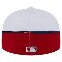 Men's New Era  Red/White Los Angeles Angels Paint Stroke 59FIFTY Fitted Hat