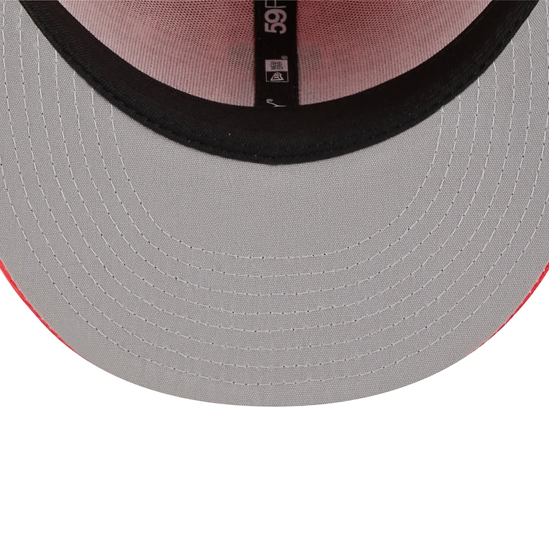 Men's New Era Red Los Angeles Angels 2023 Spring Color Basic 59FIFTY Fitted Hat