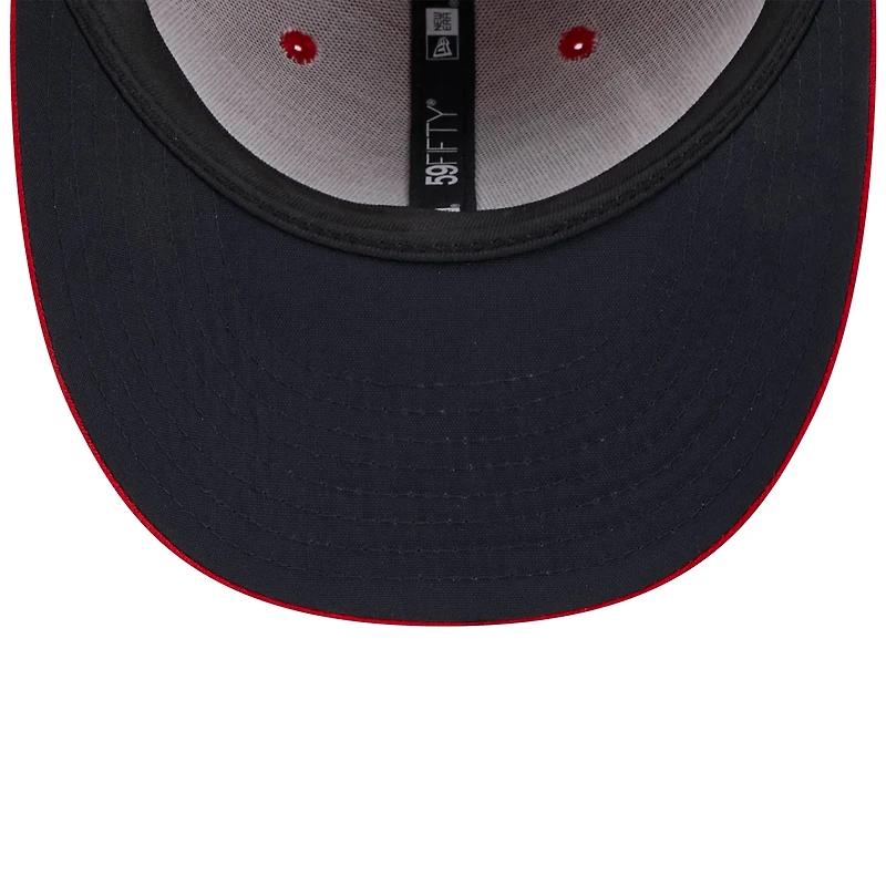 Men's New Era Los Angeles Angels 2024 Clubhouse Low Profile 59FIFTY Fitted Hat