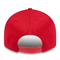 Men's New Era Red Los Angeles Angels 2024 Clubhouse Low Profile 9FIFTY Snapback Hat