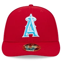 Casquette ajustée 59FIFTY à profil bas pour la fête des pères Los Angeles Angels 2024 New Era rouge hommes