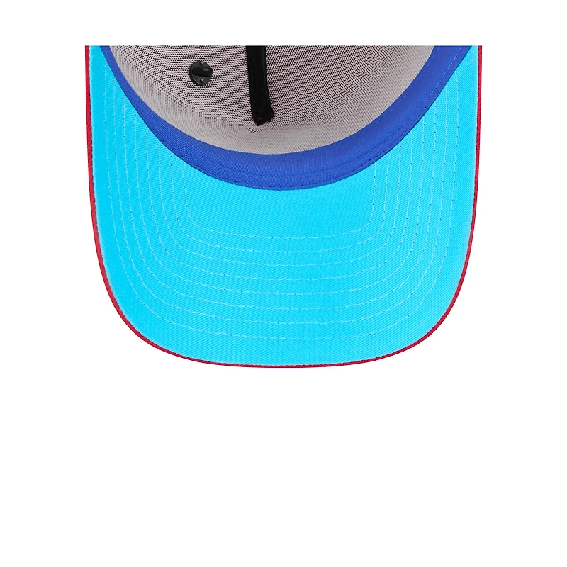 Men's New Era  Red Los Angeles Angels 2025 Big League Chew A-Frame 9FORTY Adjustable Trucker Hat