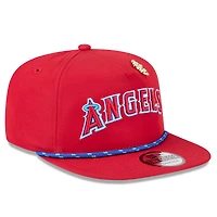 Casquette snapback Big League Chew Golfer rouge New Era pour homme Los Angeles Angels 2025