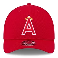Men's New Era Red Los Angeles Angels 2025 MLB Clubhouse 9FORTY Adjustable Hat