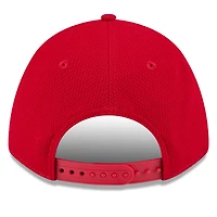 Men's New Era Red Los Angeles Angels 2025 MLB Clubhouse 9FORTY Adjustable Hat