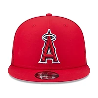 Men's New Era Red Los Angeles Angels 2026 Batting Practice 9FIFTY Snapback Hat