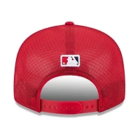Men's New Era Red Los Angeles Angels 2026 Batting Practice 9FIFTY Snapback Hat