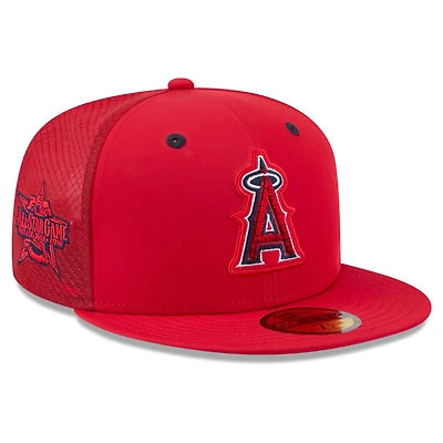 Men's New Era Red Los Angeles Angels 2026 MLB All-Star Game Workout 59FIFTY Fitted Hat
