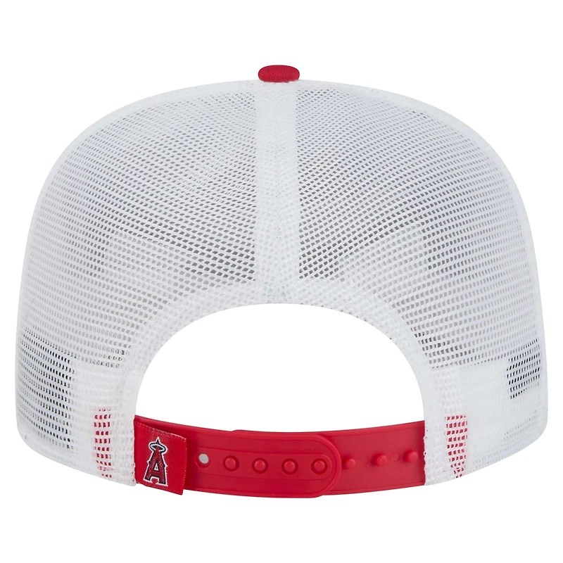 Casquette snapback rouge Los Angeles Angels 9FIFTY A-Frame Trucker de New Era pour homme