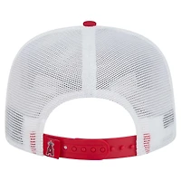 Casquette snapback rouge Los Angeles Angels 9FIFTY A-Frame Trucker de New Era pour homme