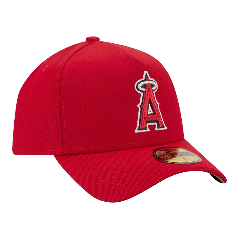 Men's New Era  Red Los Angeles Angels A-Frame 59FORTY Fitted Hat