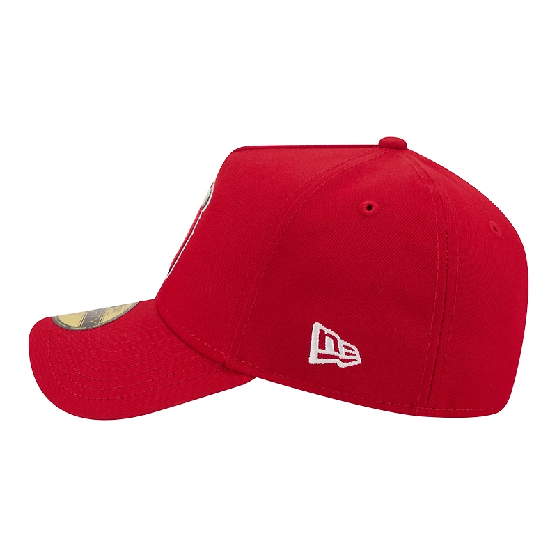 Men's New Era Red Los Angeles Angels A-Frame 59FORTY Fitted Hat