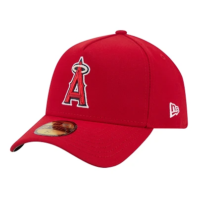Men's New Era  Red Los Angeles Angels A-Frame 59FORTY Fitted Hat