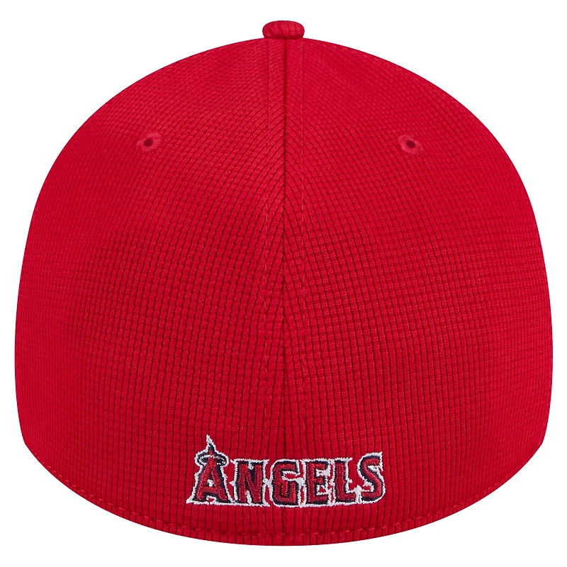 Men's New Era Red Los Angeles Angels Active Pivot 39THIRTY Flex Hat