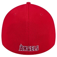 Men's New Era Red Los Angeles Angels Active Pivot 39THIRTY Flex Hat