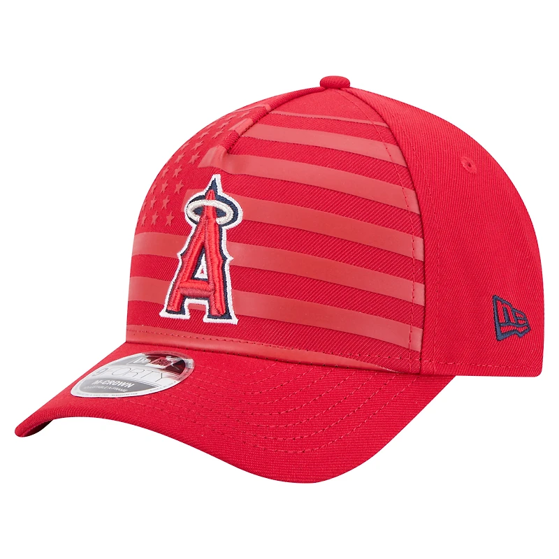 Casquette ajustable New Era rouge Los Angeles Angels 9FORTY M-Crown A-Frame pour homme