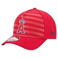 Men's New Era Red Los Angeles Angels American Flag 9FORTY M-Crown A-Frame Adjustable Hat