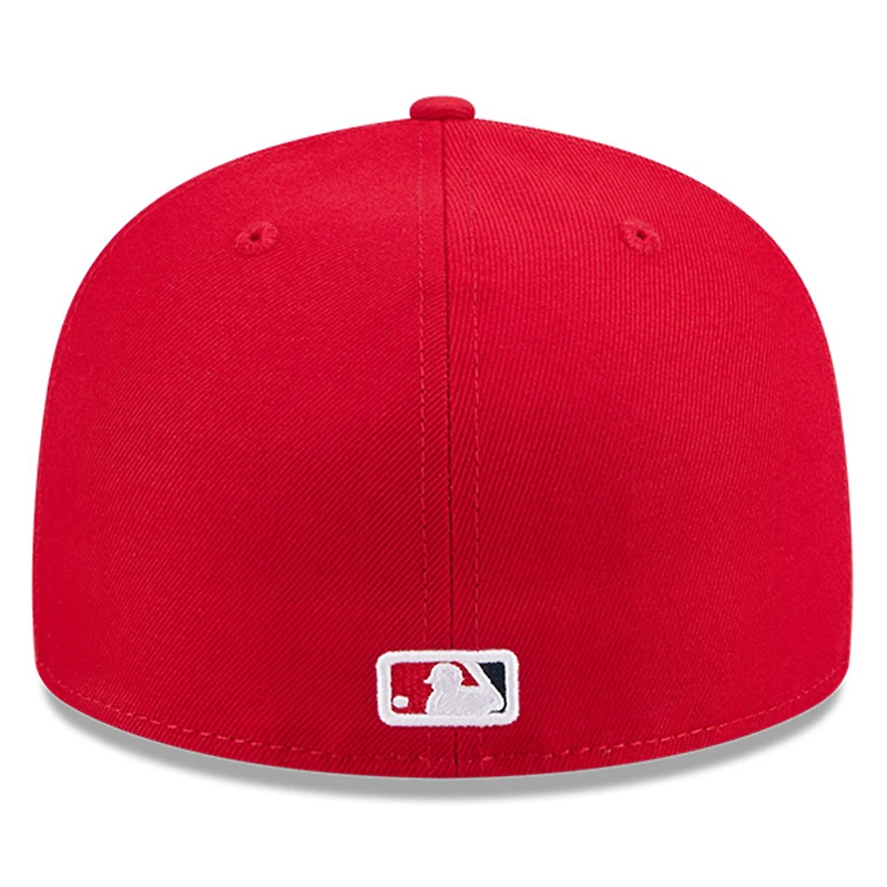 Casquette ajustée 59FIFTY rouge des Los Angeles Angels pour homme de New Era, modèle Hall of Fame