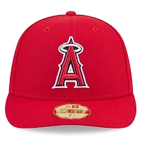 Casquette ajustée à profil bas New Era rouge Los Angeles Angels 59FIFTY pour homme