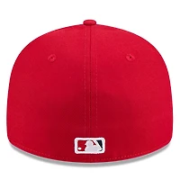 Casquette ajustée à profil bas New Era rouge Los Angeles Angels 59FIFTY pour homme