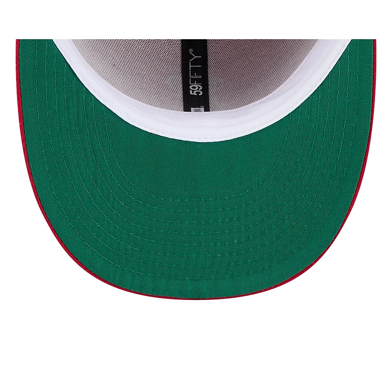 Casquette ajustée à profil bas New Era rouge Los Angeles Angels 59FIFTY pour homme