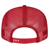 Men's New Era Red Los Angeles Angels Bikini Bottom Trucker 9FIFTY Snapback Hat