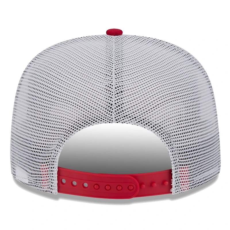 Men's New Era Red Los Angeles Angels Court Sport 9FIFTY Snapback Hat