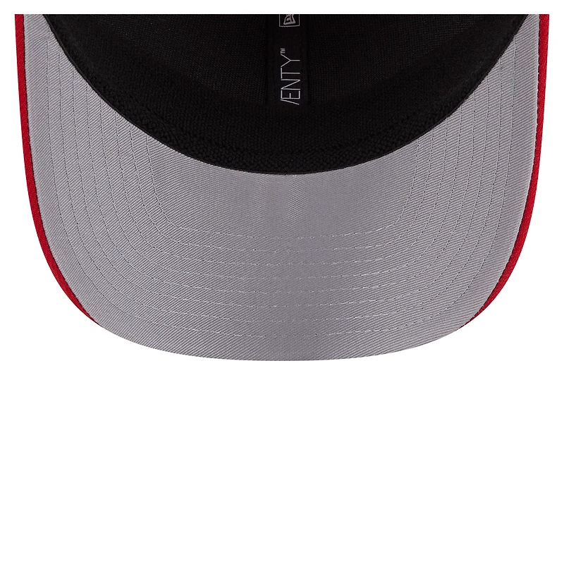 Men's New Era Red Los Angeles Angels Flag 9SEVENTY Stretch-Snap Hat