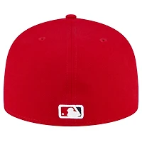 Casquette ajustée 59FIFTY rouge New Era pour homme de la collection Game Authentic On Field des Los Angeles Angels
