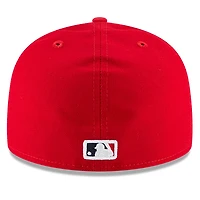 Men's New Era Red Los Angeles Angels Game Authentic Collection On-Field 59FIFTY Fitted Hat