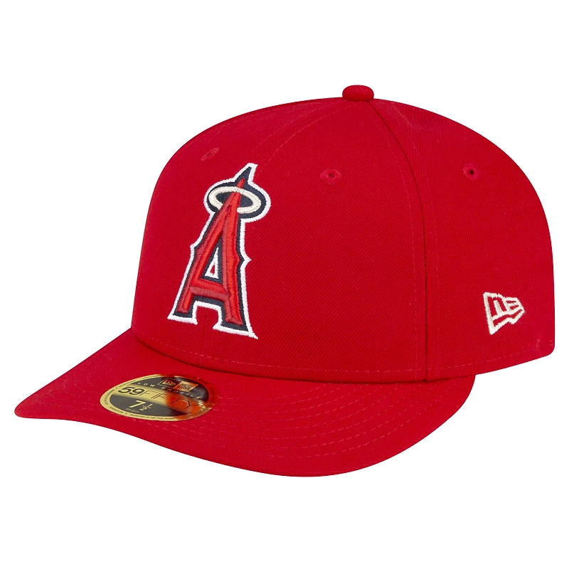 Casquette ajustée 59FIFTY rouge pour homme de la collection Game Authentic On-Field des Los Angeles Angels New Era