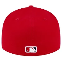 Men's New Era  Red Los Angeles Angels Game Authentic Collection On-Field Low Profile 59FIFTY Fitted Hat