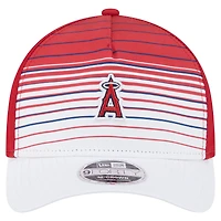 Men's New Era  Red Los Angeles Angels Gradient 9FORTY M-Crown Adjustable Hat