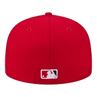 Men's New Era  Red Los Angeles Angels Hidden Hit 59FIFTY Fitted Hat