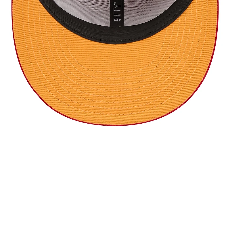 Men's New Era Red Los Angeles Angels Looney Tunes Daffy Duck 9FIFTY Snapback Hat