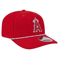 Casquette extensible à boutons-pression New Era rouge Los Angeles Angels Multi-Rope 9SEVENTY pour homme