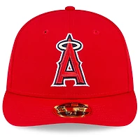 Casquette ajustée 59FIFTY à profil bas du Temple de la renommée baseball national des Los Angeles Angels New Era pour hommes, rouge