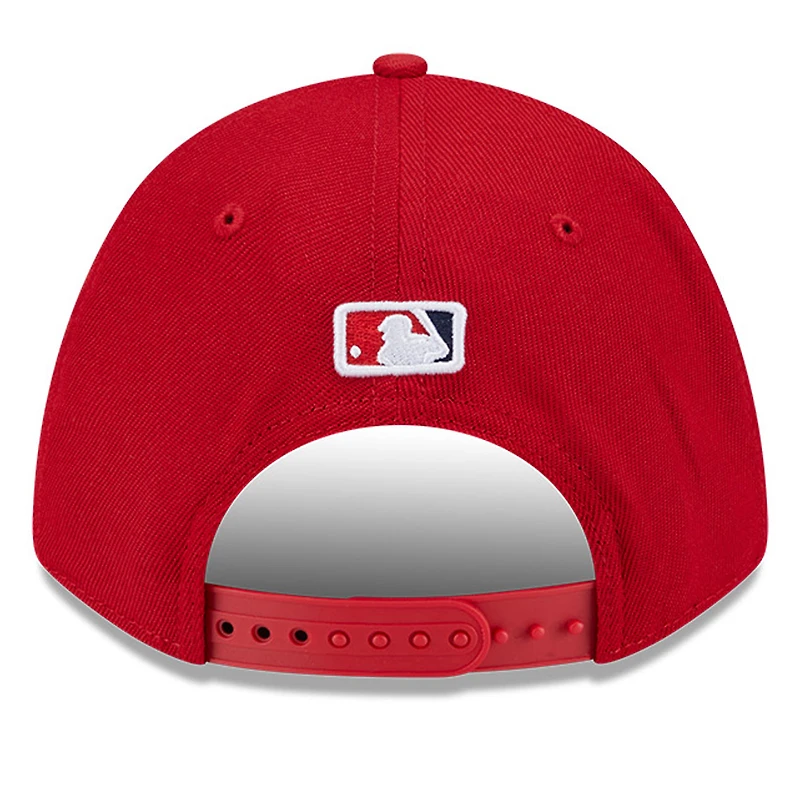 Men's New Era  Red Los Angeles Angels Player Replica 9FORTY Adjustable Hat