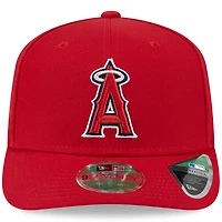 Casquette ajustable New Era rouge Los Angeles Angels Player Replica 9SEVENTY pour homme
