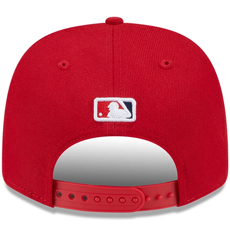 Casquette ajustable New Era rouge Los Angeles Angels Player Replica 9SEVENTY pour homme