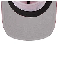 Casquette de golf ajustable rétro en satin rouge Los Angeles Angels de New Era pour homme