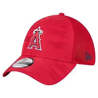 Men's New Era Red Los Angeles Angels Subtle Camo 39THIRTY Flex Hat