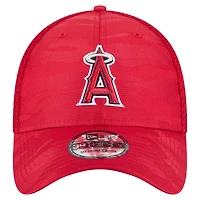 Men's New Era Red Los Angeles Angels Subtle Camo 39THIRTY Flex Hat