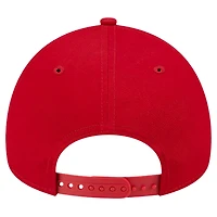 Casquette réglable A-Frame 9FORTY couleur équipe des Los Angeles Angels New Era rouge pour hommes