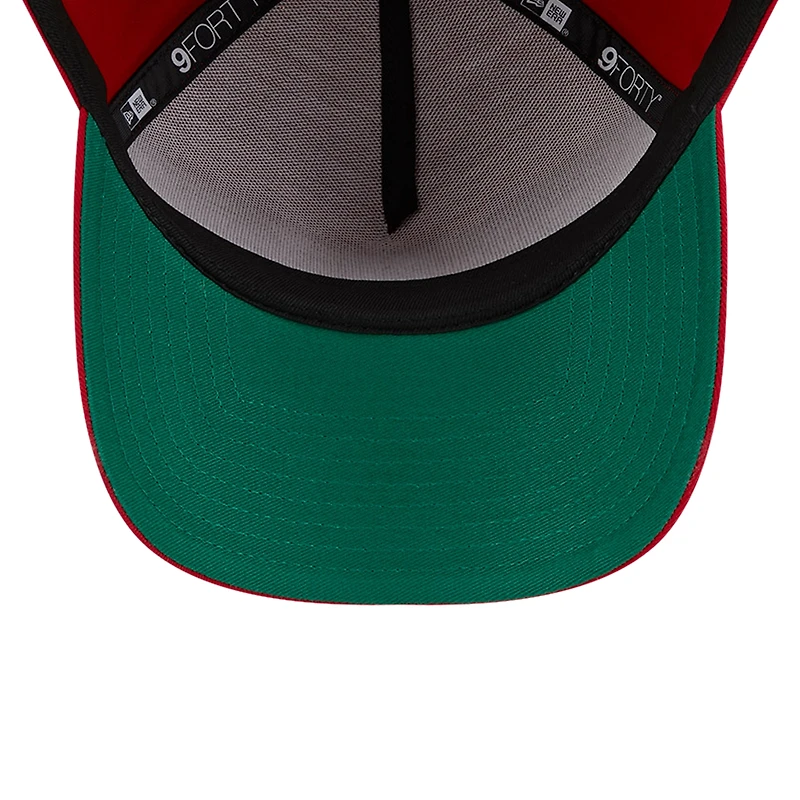 Casquette réglable A-Frame 9FORTY couleur équipe des Los Angeles Angels New Era rouge pour hommes