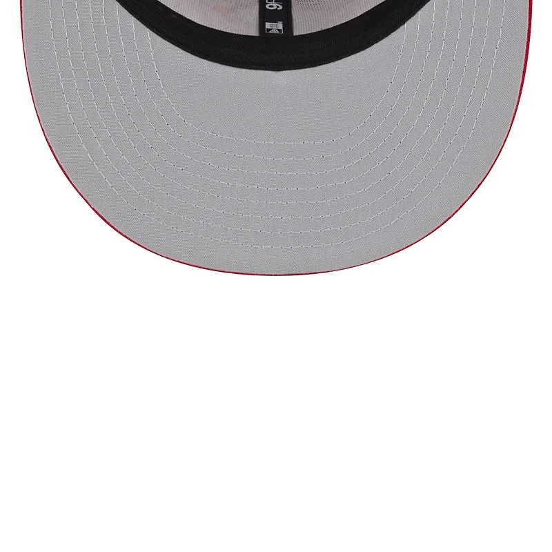 Men's New Era Red Los Angeles Angels Team Color Trucker 9FIFTY Snapback Hat