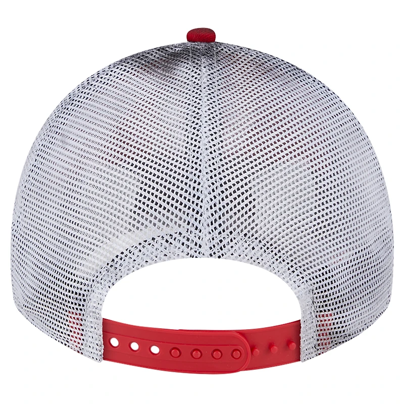 Casquette réglable rouge Los Angeles Angels Team Slick Trucker 9TWENTY New Era pour hommes